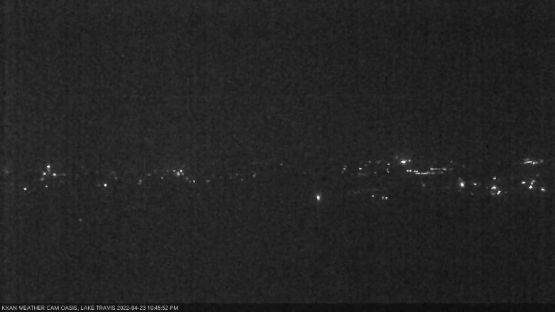 Lake Travis webcam, April 23, 2022 10:45 PM CT