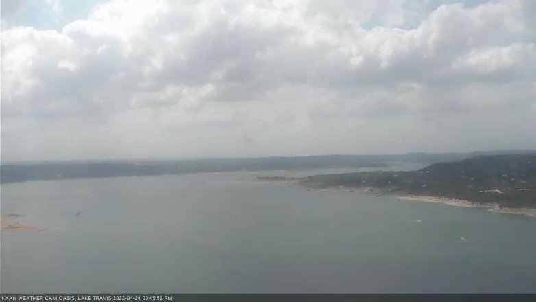 Lake Travis webcam, April 24, 2022 3:45 PM CT