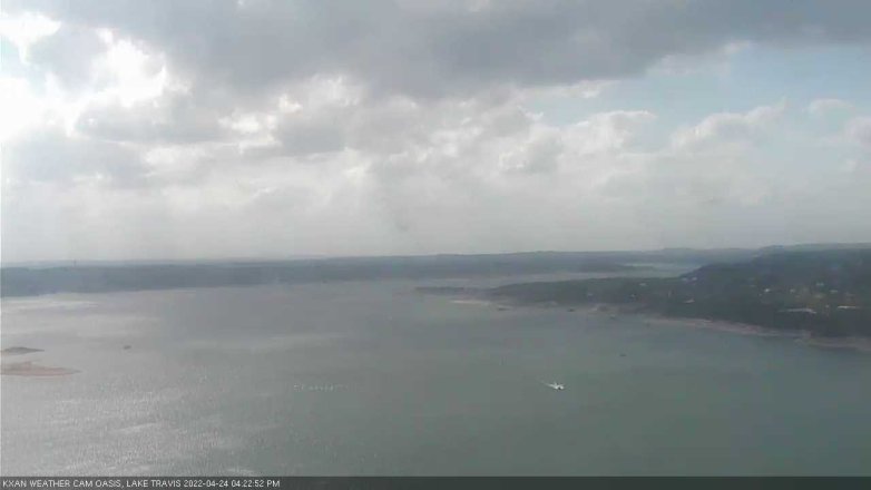 Lake Travis webcam, April 24, 2022 4:25 PM CT