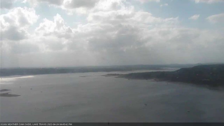 Lake Travis webcam, April 24, 2022 4:45 PM CT