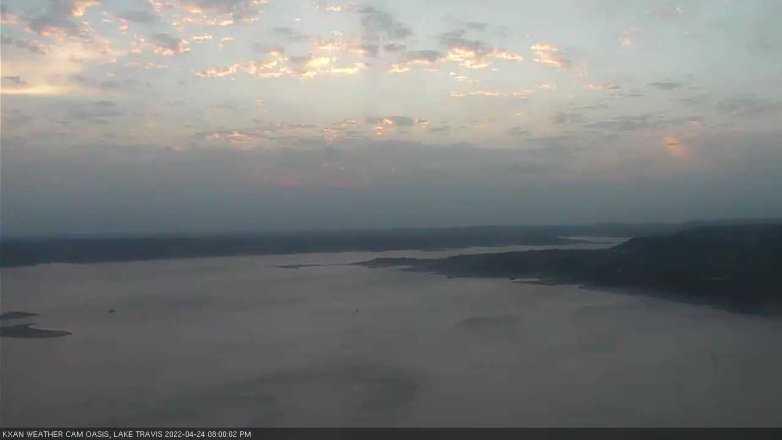 Lake Travis webcam, April 24, 2022 8:00 PM CT