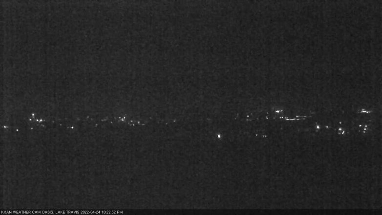 Lake Travis webcam, April 24, 2022 10:25 PM CT