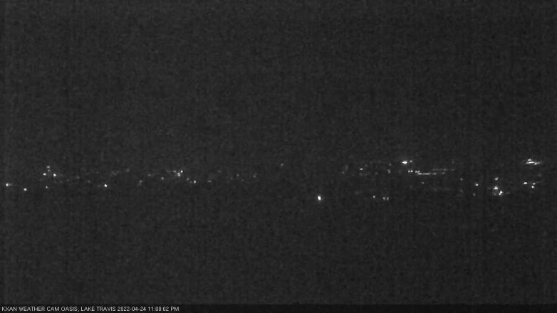Lake Travis webcam, April 24, 2022 11:00 PM CT