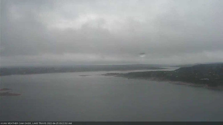 Lake Travis webcam, April 25, 2022 9:25 AM CT