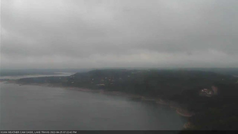 Lake Travis webcam, April 25, 2022 7:25 PM CT