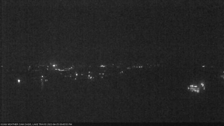 Lake Travis webcam, April 25, 2022 9:45 PM CT