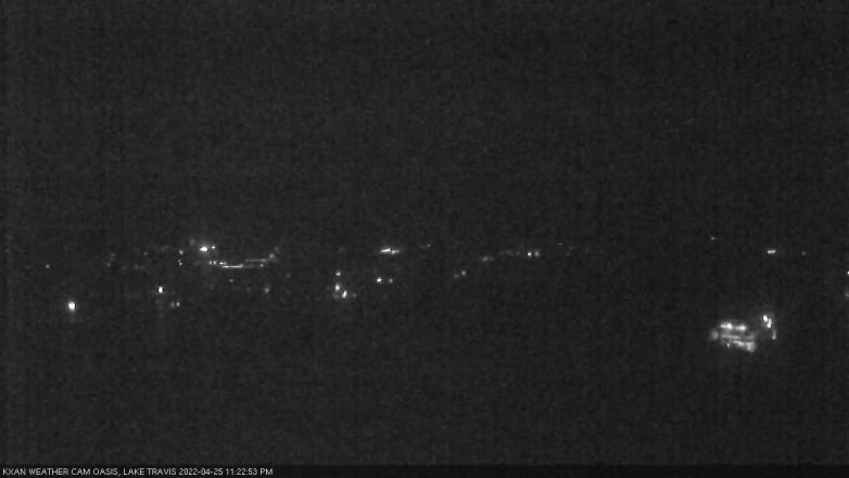 Lake Travis webcam, April 25, 2022 11:25 PM CT