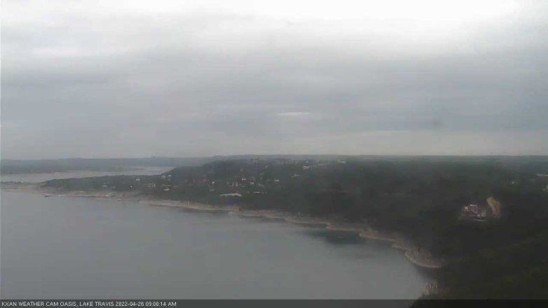 Lake Travis webcam, April 26, 2022 9:00 AM CT