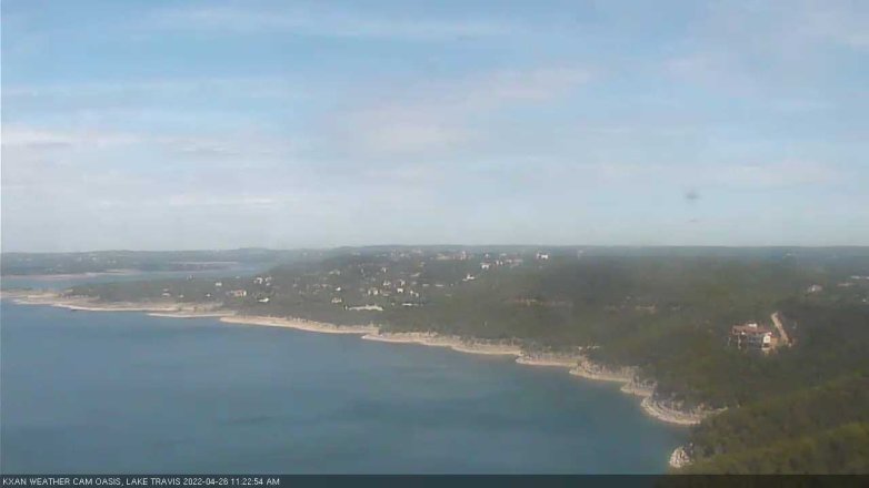 Lake Travis webcam, April 26, 2022 11:25 AM CT