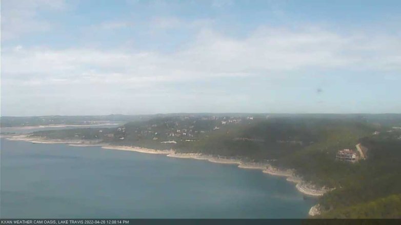 Lake Travis webcam, April 26, 2022 12:00 PM CT