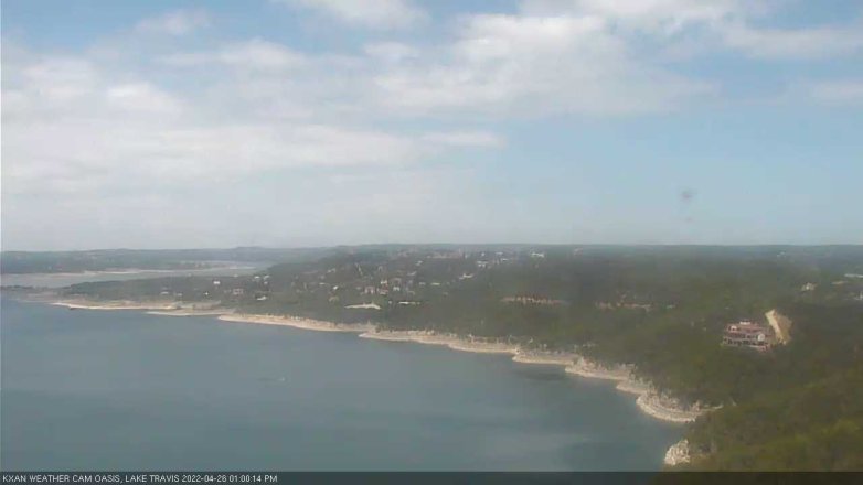 Lake Travis webcam, April 26, 2022 1:00 PM CT