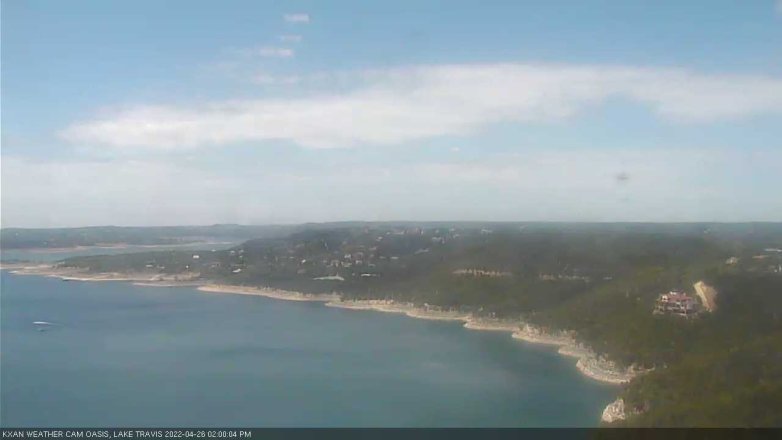 Lake Travis webcam, April 26, 2022 2:00 PM CT