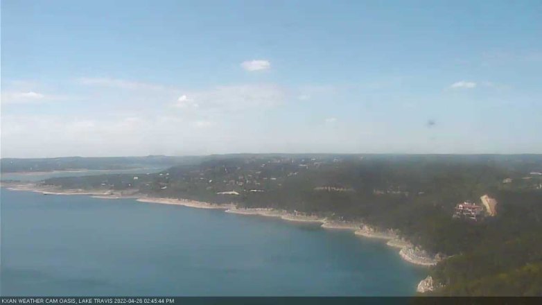 Lake Travis webcam, April 26, 2022 2:45 PM CT