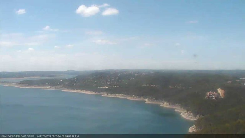 Lake Travis webcam, April 26, 2022 3:00 PM CT