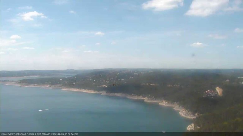 Lake Travis webcam, April 26, 2022 3:25 PM CT