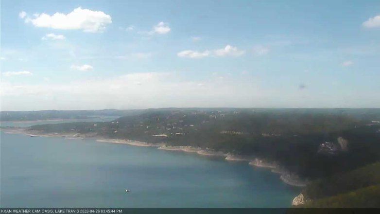 Lake Travis webcam, April 26, 2022 3:45 PM CT