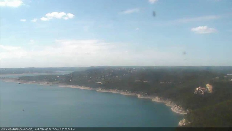 Lake Travis webcam, April 26, 2022 4:00 PM CT