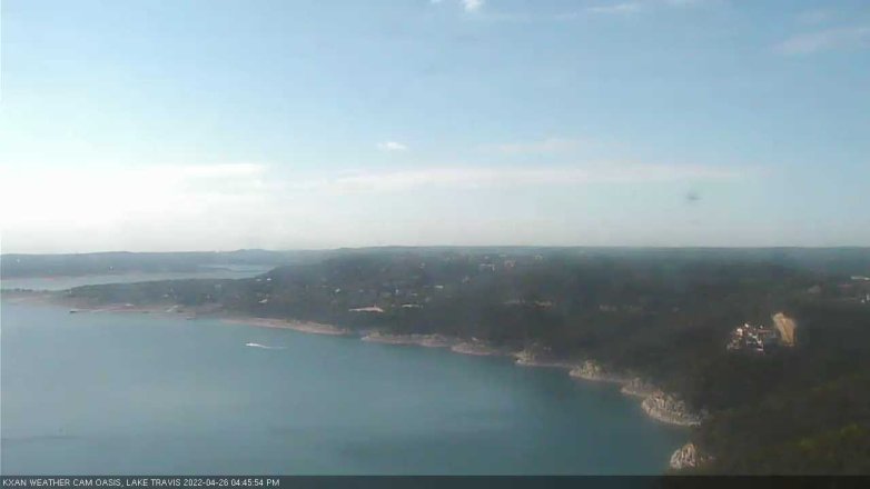 Lake Travis webcam, April 26, 2022 4:45 PM CT