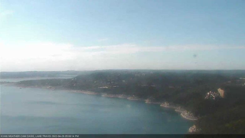 Lake Travis webcam, April 26, 2022 5:00 PM CT