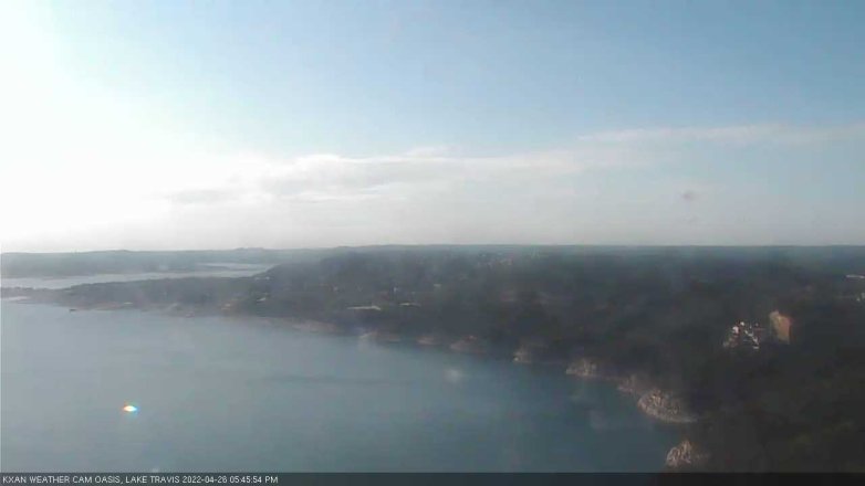 Lake Travis webcam, April 26, 2022 5:45 PM CT