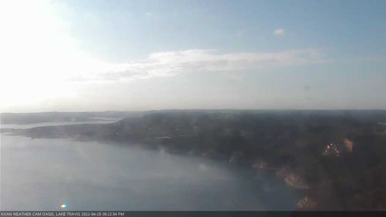 Lake Travis webcam, April 26, 2022 6:25 PM CT