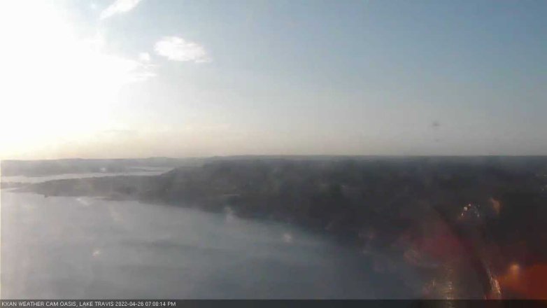 Lake Travis webcam, April 26, 2022 7:00 PM CT