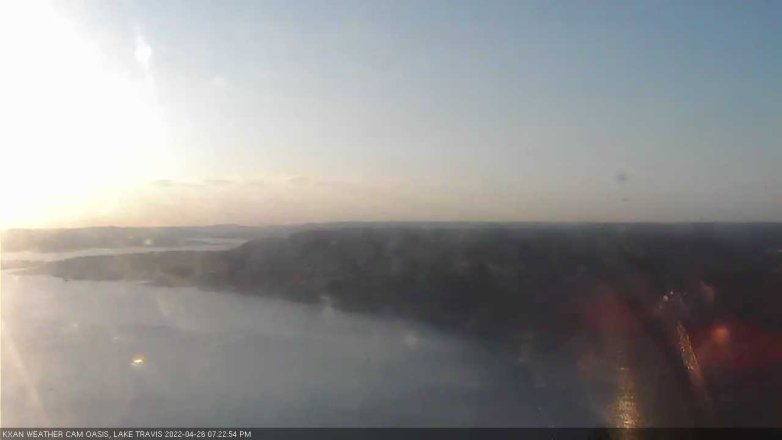 Lake Travis webcam, April 26, 2022 7:25 PM CT