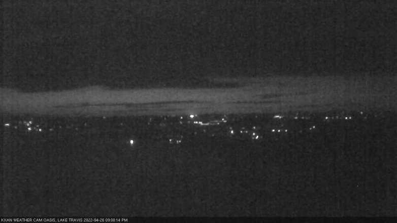 Lake Travis webcam, April 26, 2022 9:00 PM CT