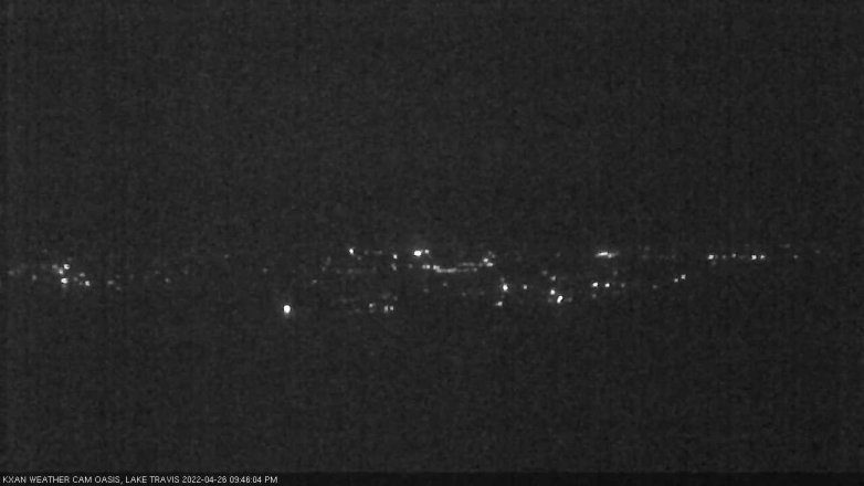 Lake Travis webcam, April 26, 2022 9:45 PM CT