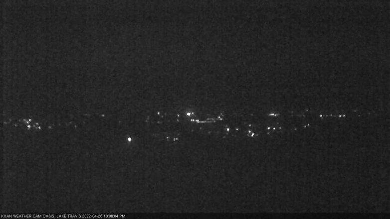 Lake Travis webcam, April 26, 2022 10:00 PM CT