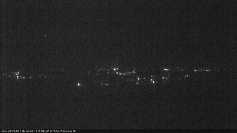 Lake Travis webcam, April 26, 2022 10:45 PM CT