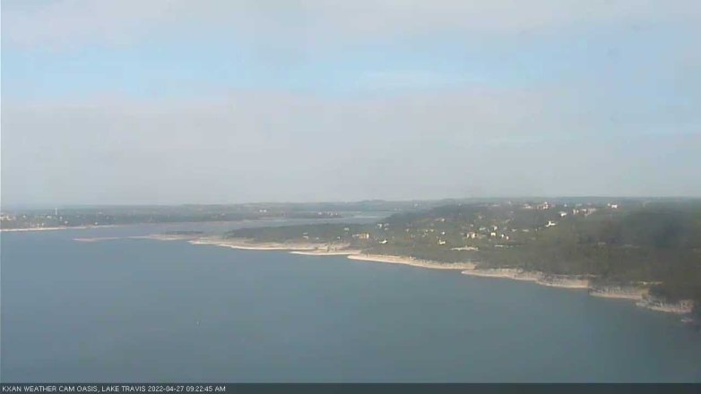 Lake Travis webcam, April 27, 2022 9:25 AM CT