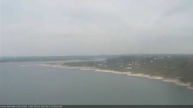 Lake Travis webcam, April 27, 2022 9:45 AM CT