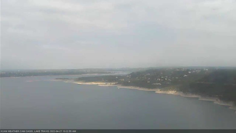 Lake Travis webcam, April 27, 2022 10:25 AM CT