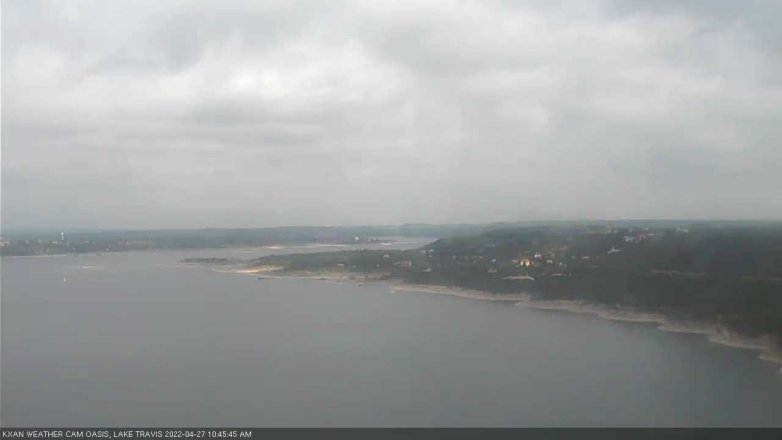Lake Travis webcam, April 27, 2022 10:45 AM CT