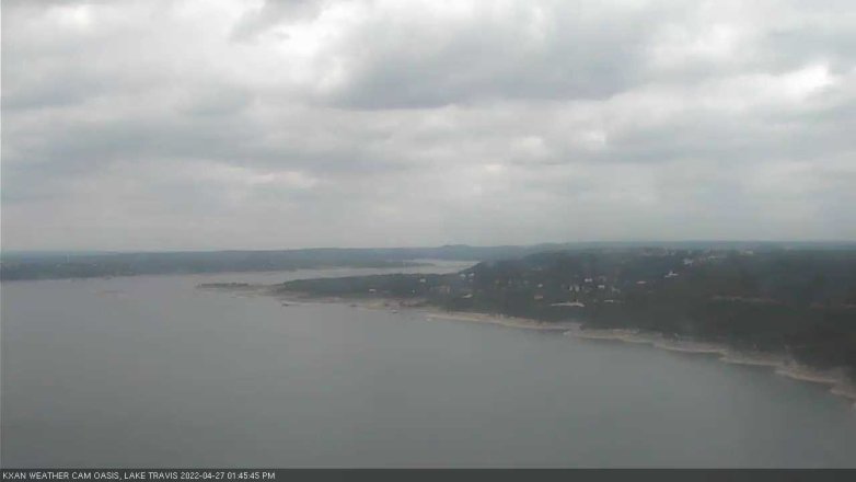 Lake Travis webcam, April 27, 2022 1:45 PM CT