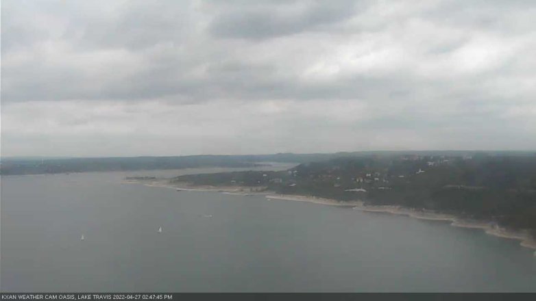 Lake Travis webcam, April 27, 2022 2:45 PM CT