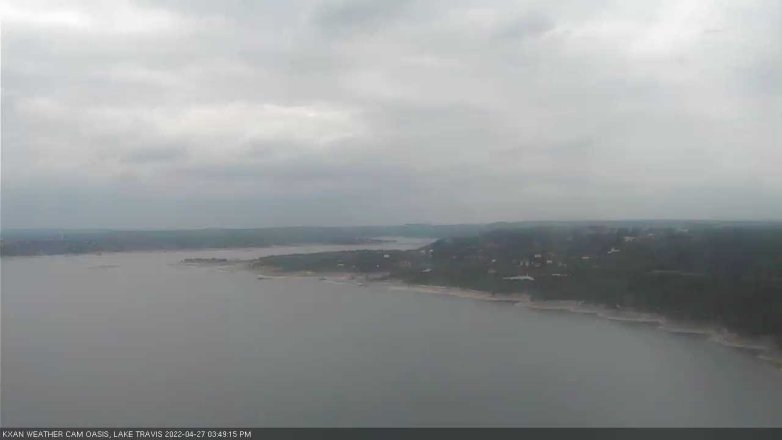 Lake Travis webcam, April 27, 2022 3:50 PM CT