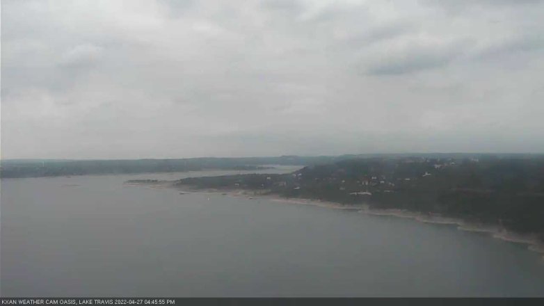 Lake Travis webcam, April 27, 2022 4:45 PM CT