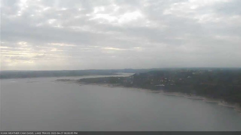 Lake Travis webcam, April 27, 2022 6:00 PM CT