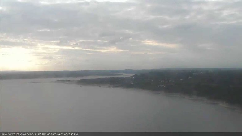 Lake Travis webcam, April 27, 2022 6:25 PM CT