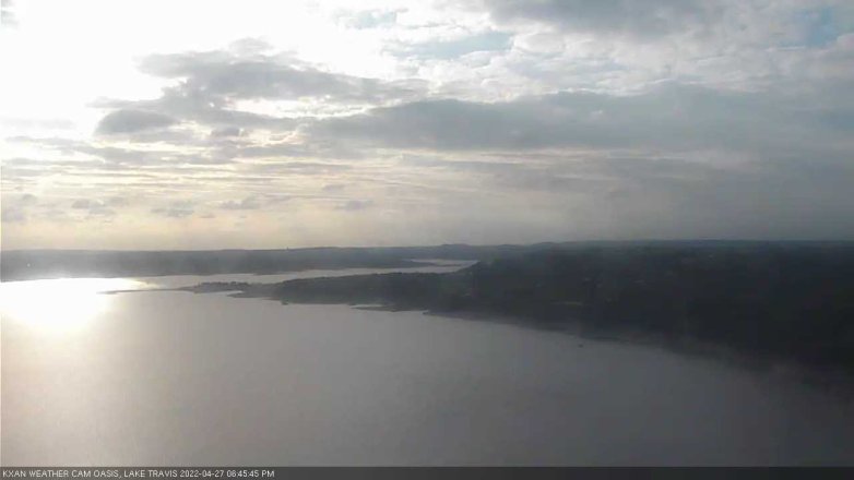 Lake Travis webcam, April 27, 2022 6:45 PM CT