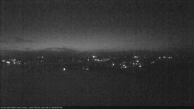 Lake Travis webcam, April 27, 2022 9:00 PM CT