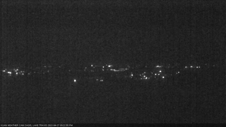 Lake Travis webcam, April 27, 2022 9:25 PM CT