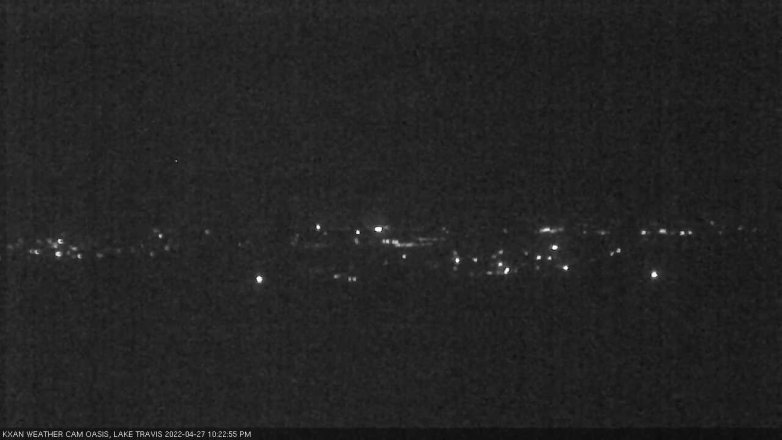 Lake Travis webcam, April 27, 2022 10:25 PM CT