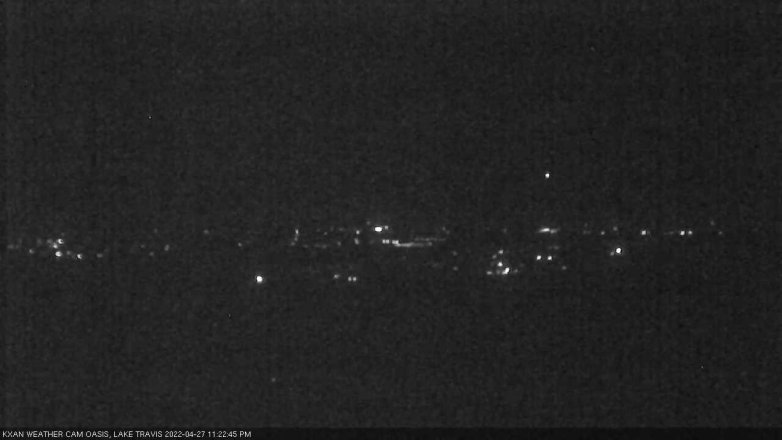 Lake Travis webcam, April 27, 2022 11:25 PM CT