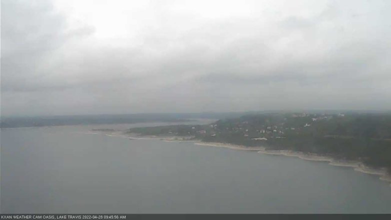 Lake Travis webcam, April 28, 2022 9:45 AM CT