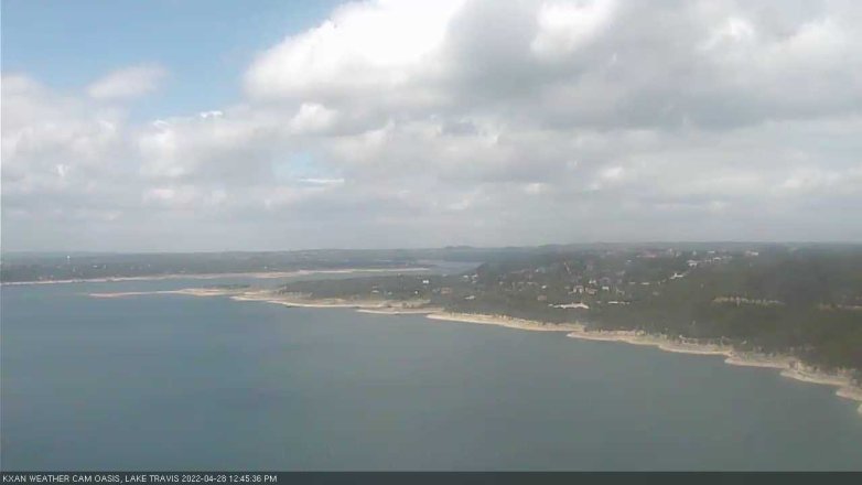 Lake Travis webcam, April 28, 2022 12:45 PM CT