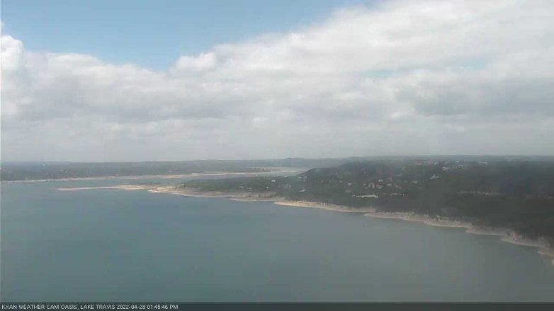 Lake Travis webcam, April 28, 2022 1:45 PM CT