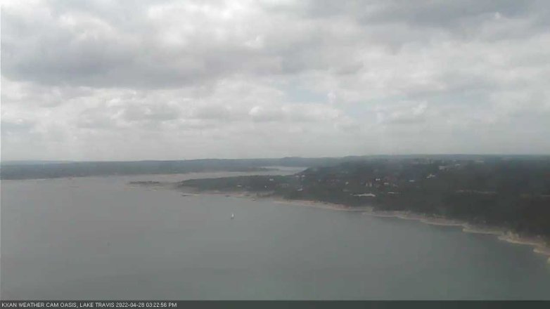 Lake Travis webcam, April 28, 2022 3:25 PM CT